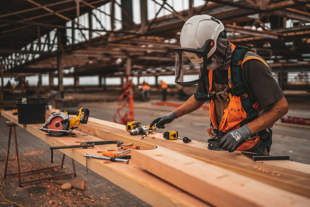 Carpentry on site